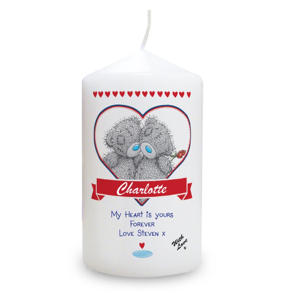 Personalised Me to You Bear Love Couple Pillar Candle £11.69